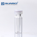 11mm Clear glass hplc lab autosampler snap high recovery vials with micro insert